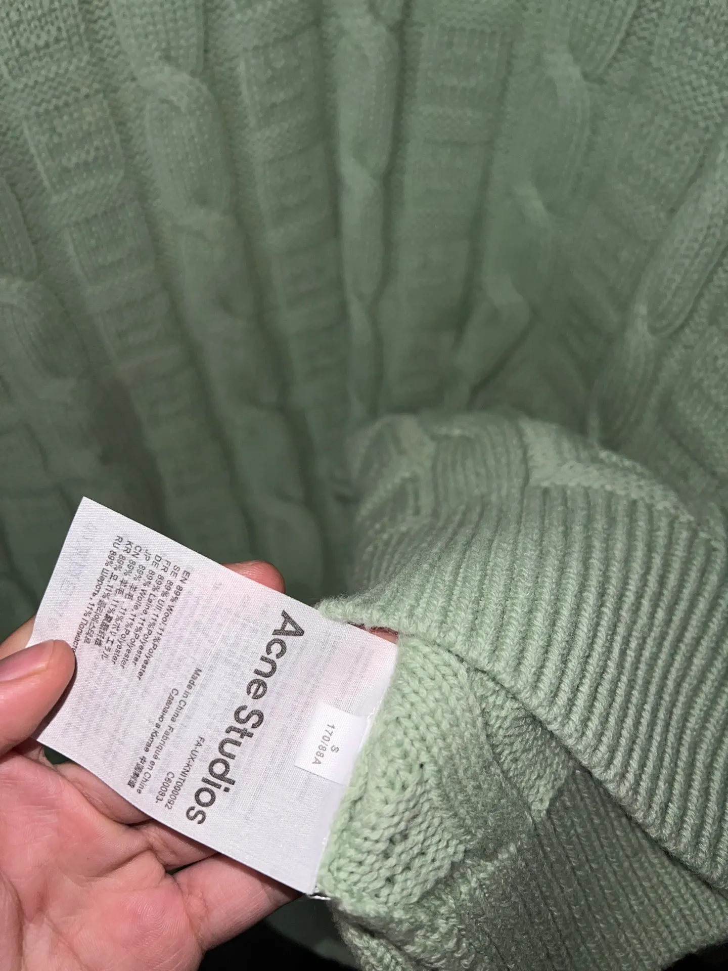 【 】 Acne 25Ss （ ） Size：xs s m Size 9